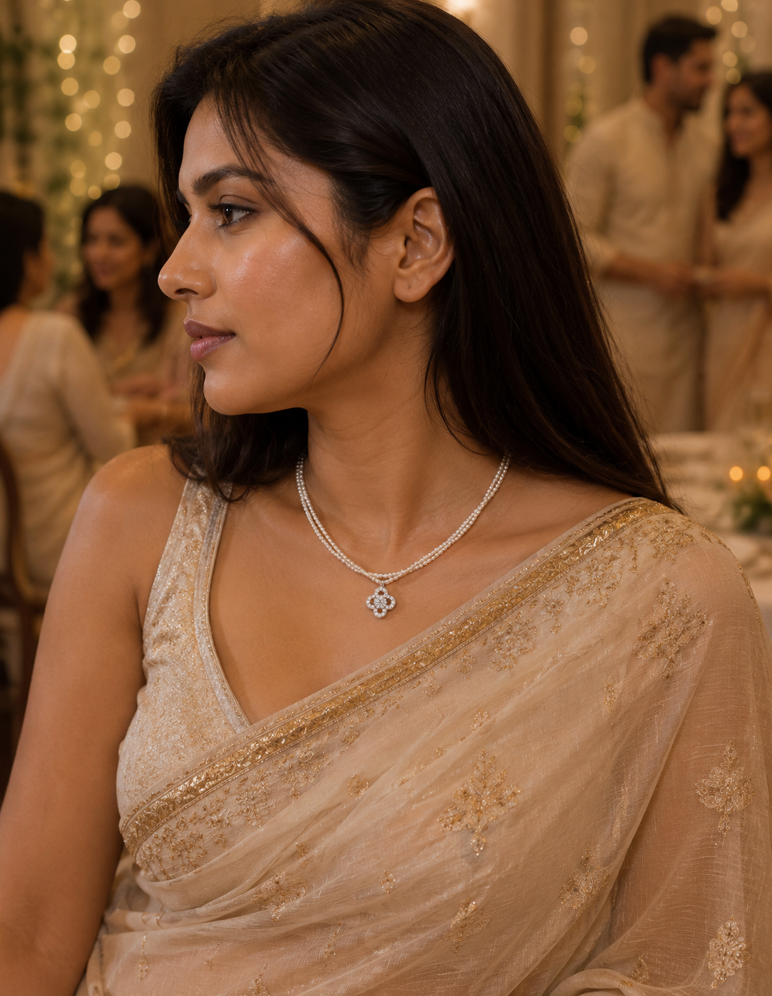 Bloom pearl necklace 2 2