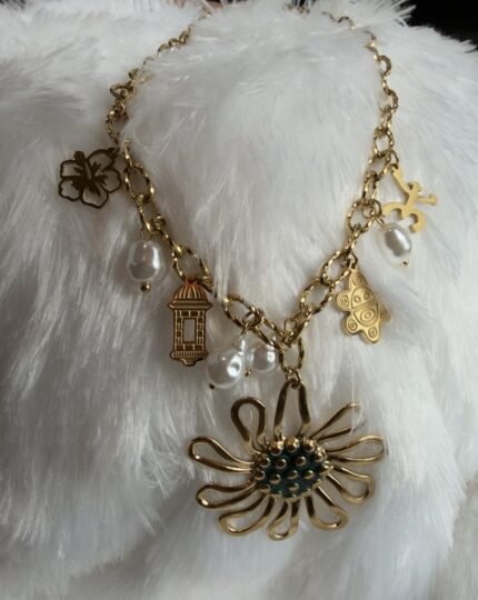 Sunflower Charm Necklace 1