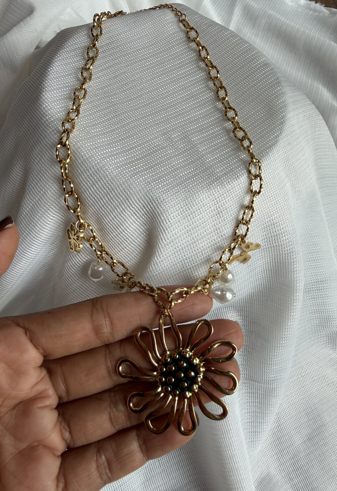 Sunflower Charm Necklace 2 Sunflower Charm Necklace 2