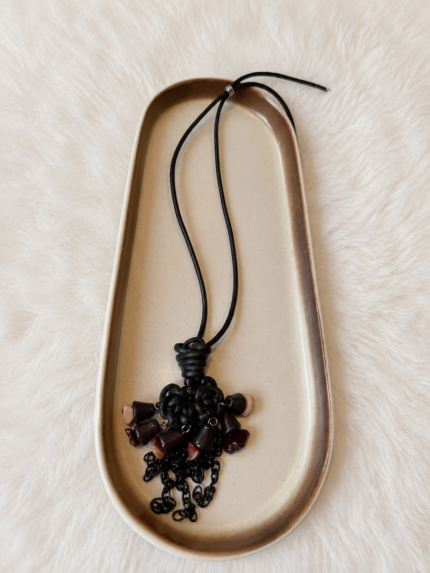 Nomad Tassel Pendant Black