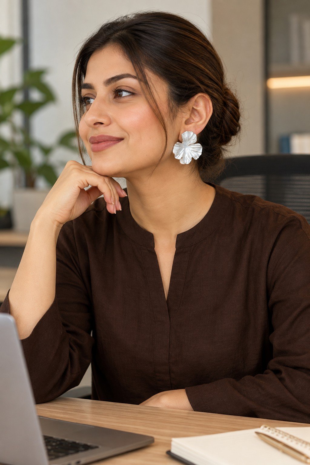 Bloom Sculpt Earrings - Off White 3 Bloom Sculpt Earrings - Off White 3