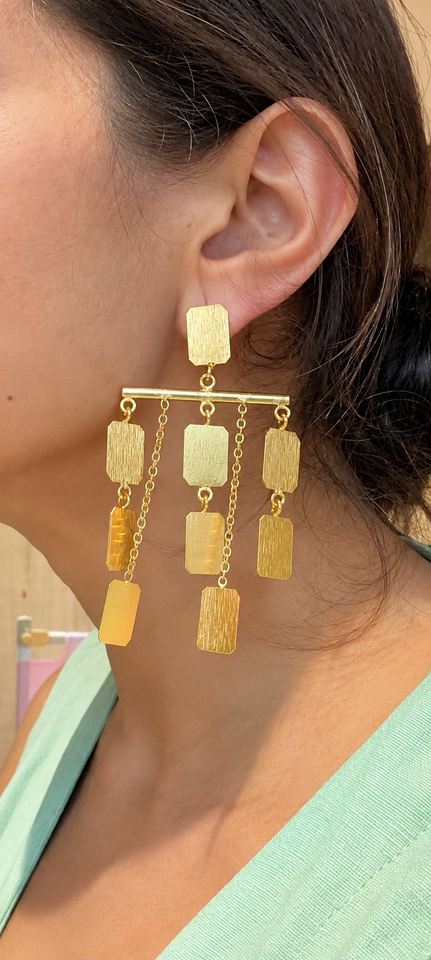 Geometric Cascade Earrings 1 Geometric Cascade Earrings 1