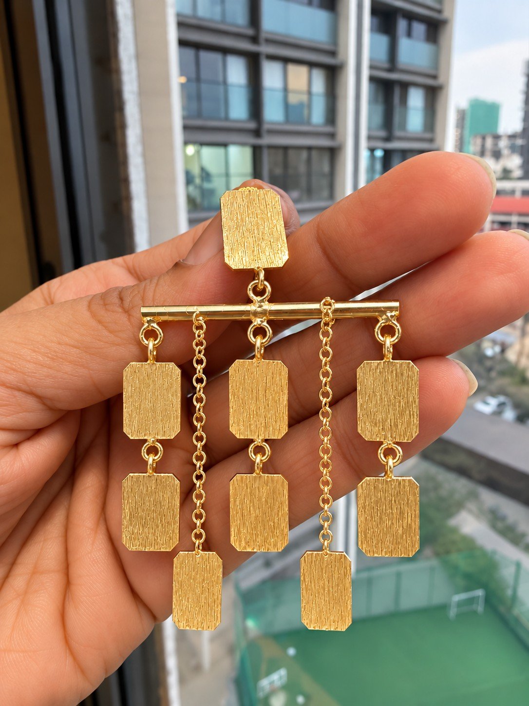 Geometric Cascade Earrings 3 Geometric Cascade Earrings 3