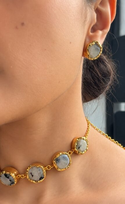 Moonstone Mosaic Choker Set 1