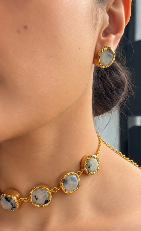 Moonstone Mosaic Choker Set 1