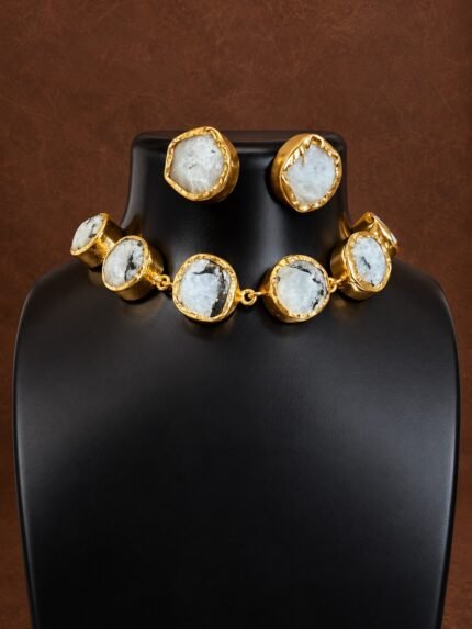 Moonstone Mosaic Choker Set 2