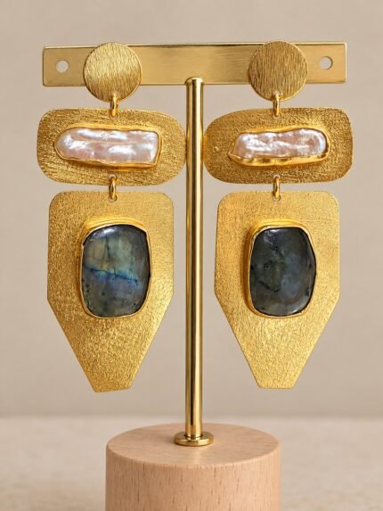 Sculpted Luxe Earrings - Noir 1