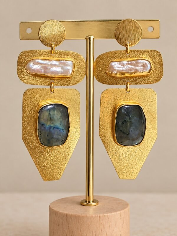 Sculpted Luxe Earrings - Noir 1