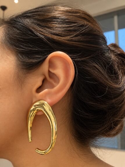 Sculpted Arc Hoops 2